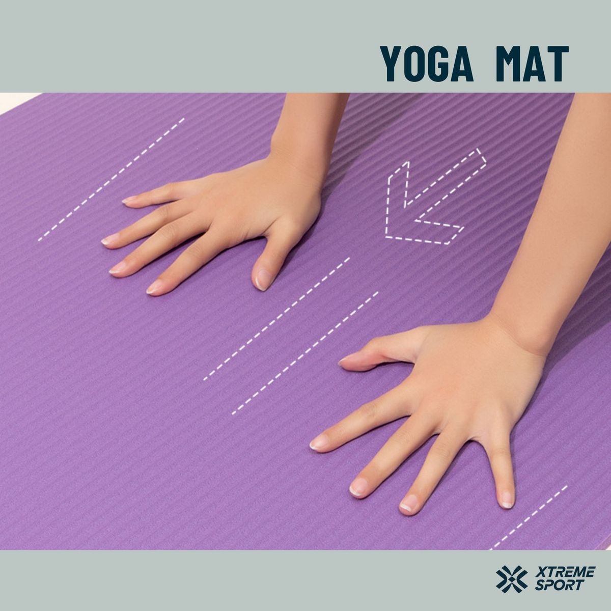 XTREME SPORT - Mat de Yoga Fitness 10mm con Bolso de trasnporte