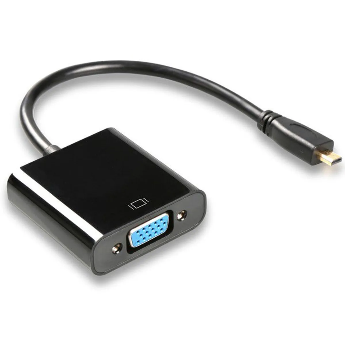 RAMKO - Convertidor Micro HDMI a VGA Para Laptop