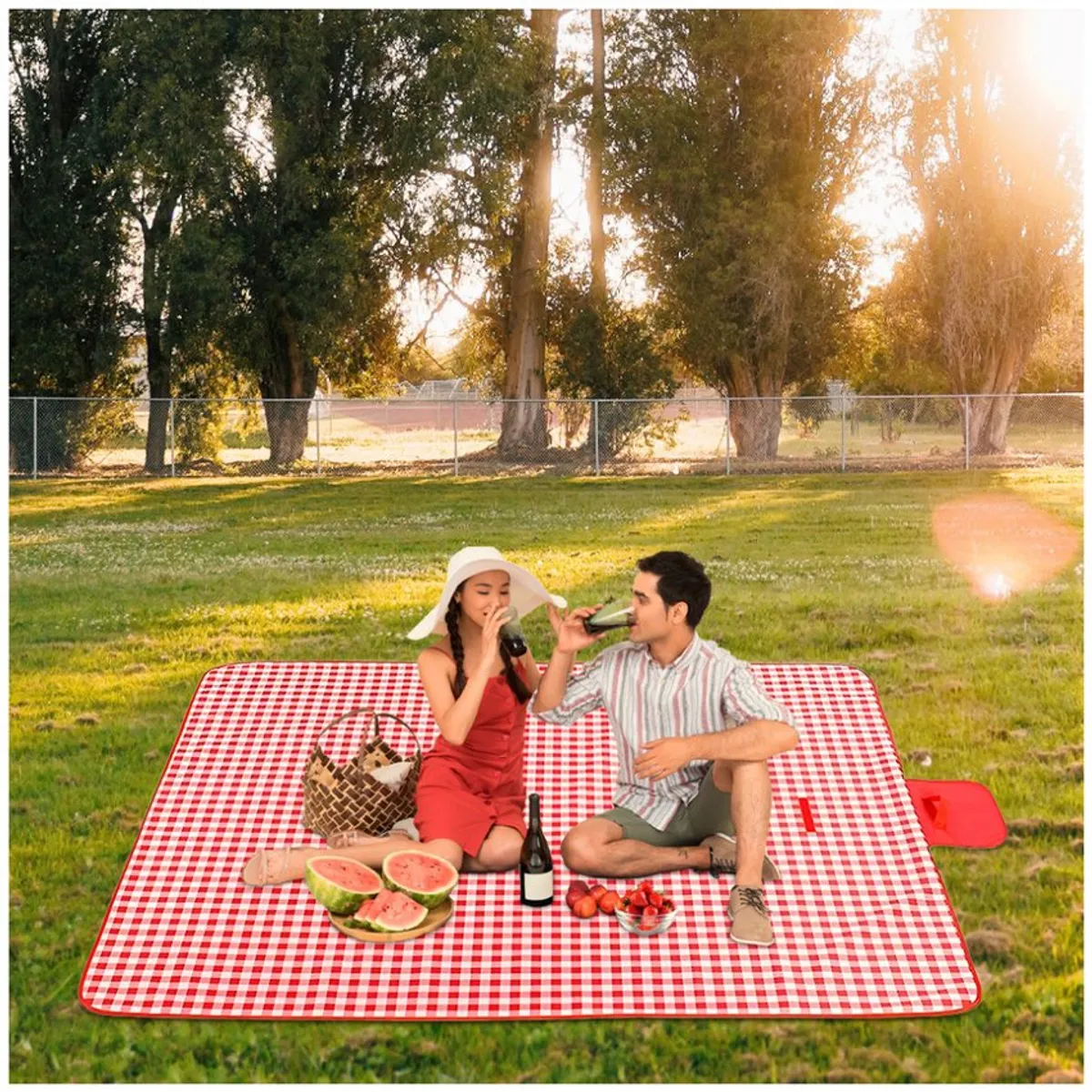 GENERICO - Alfombra manta pa picnic  impermeable COLOR AL AZAR