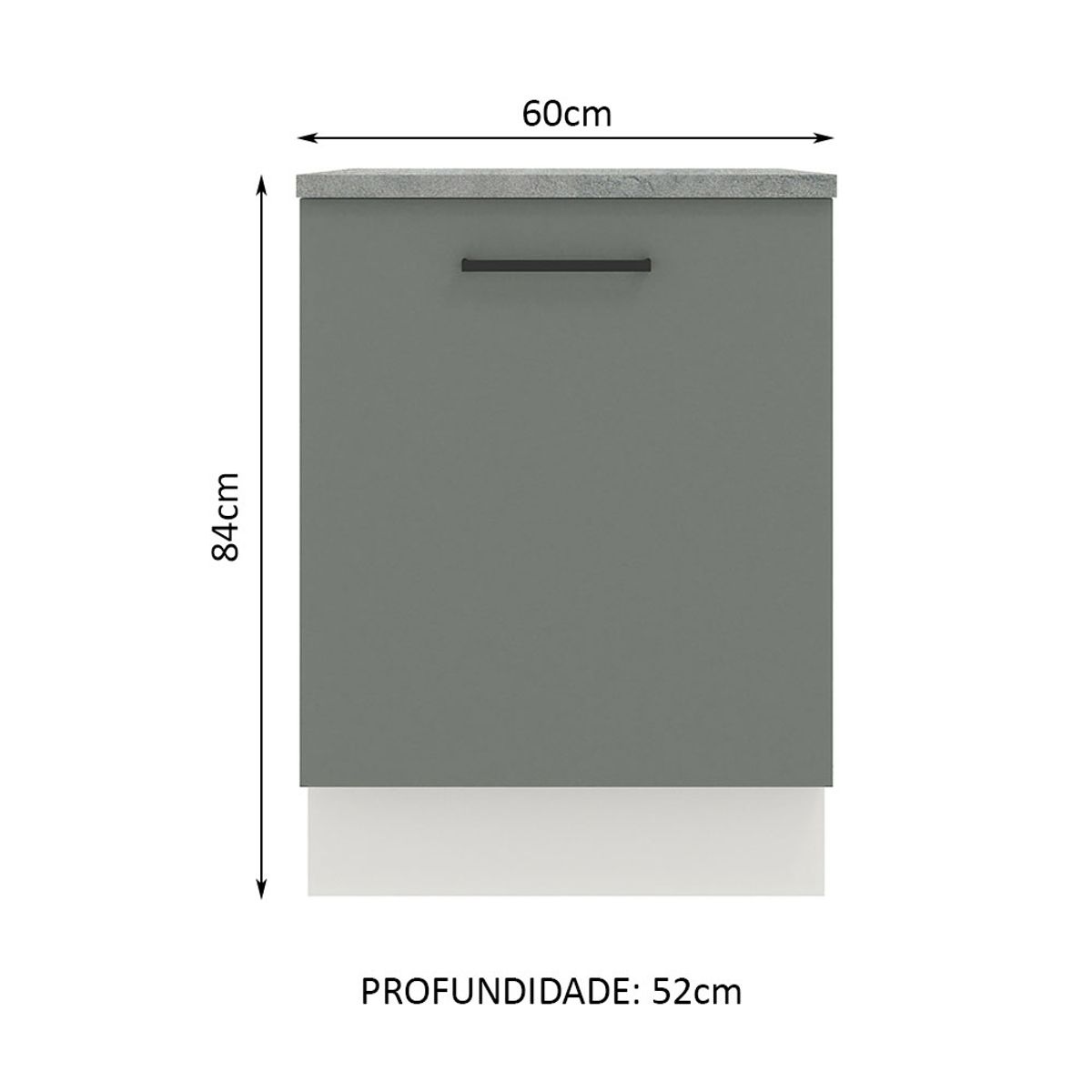 MADESA - Mueble de Cocina Agata 60 cm 1 Puerta