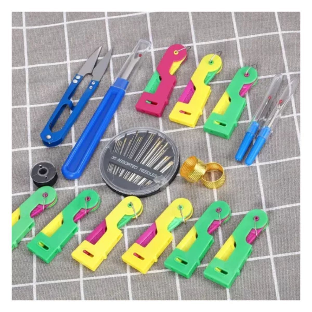 GENERICO - Herramientas De Costura Agujas De Coser Dedales Enhebrador