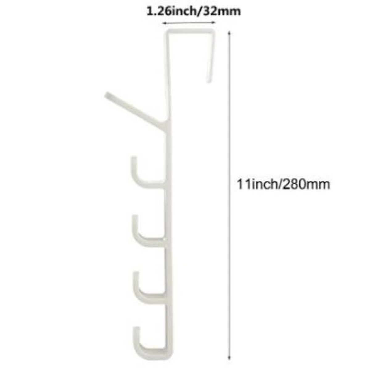 KAST PE - Colgador Para La Puerta Baño Dormitorio - Blanco