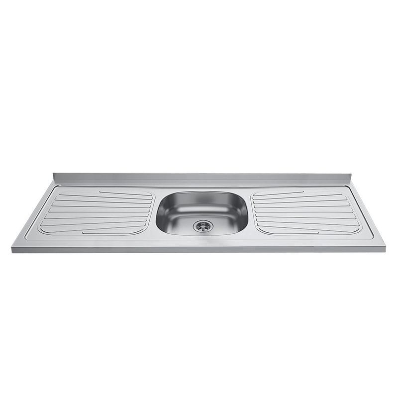 MADESA - Fregadero de Acero Inoxidable 150 cm x 52 cm