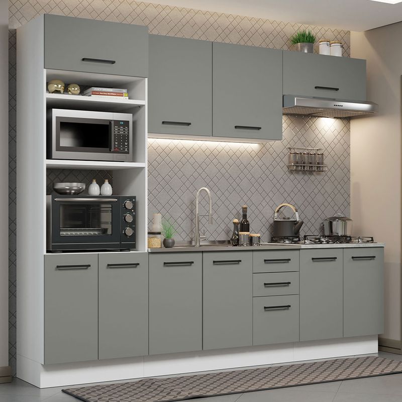MADESA - Mueble de Cocina Integral Agata 270 cm - Con Lavadero 06