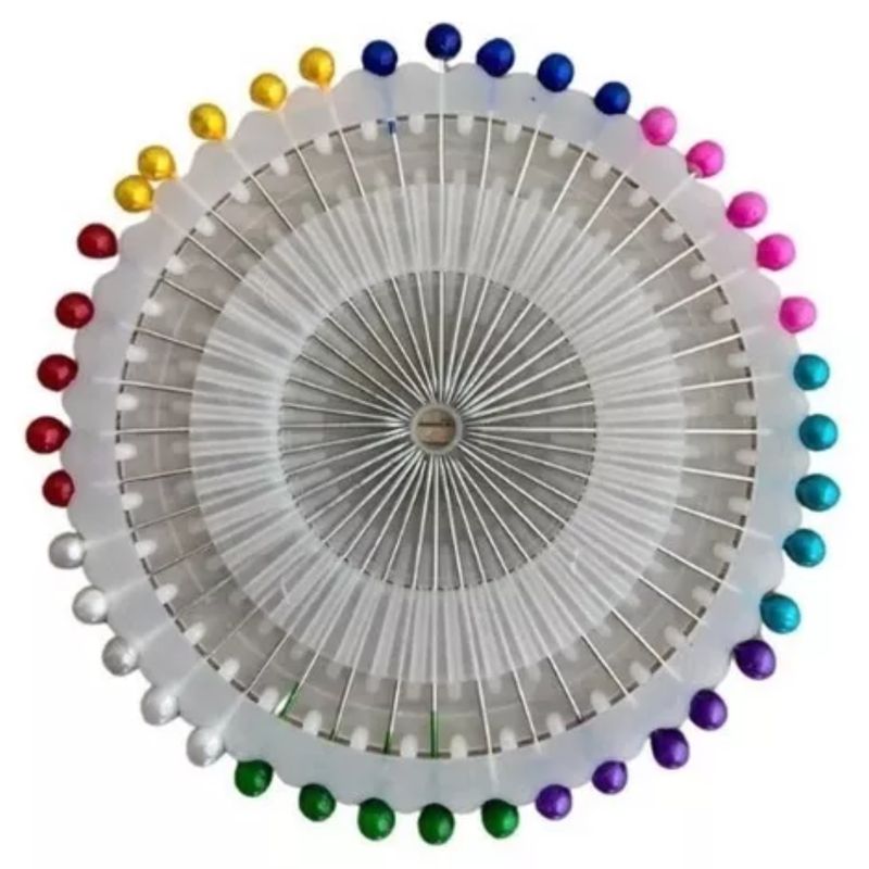 GENERICO - 2,400 Pines Alfiler Inoxidable En Disco Alfileres de costura