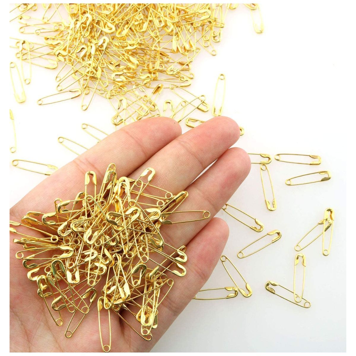 GENERICO - Imperdible Alfiler Seguros Dorados A Granel 1728 Piezas