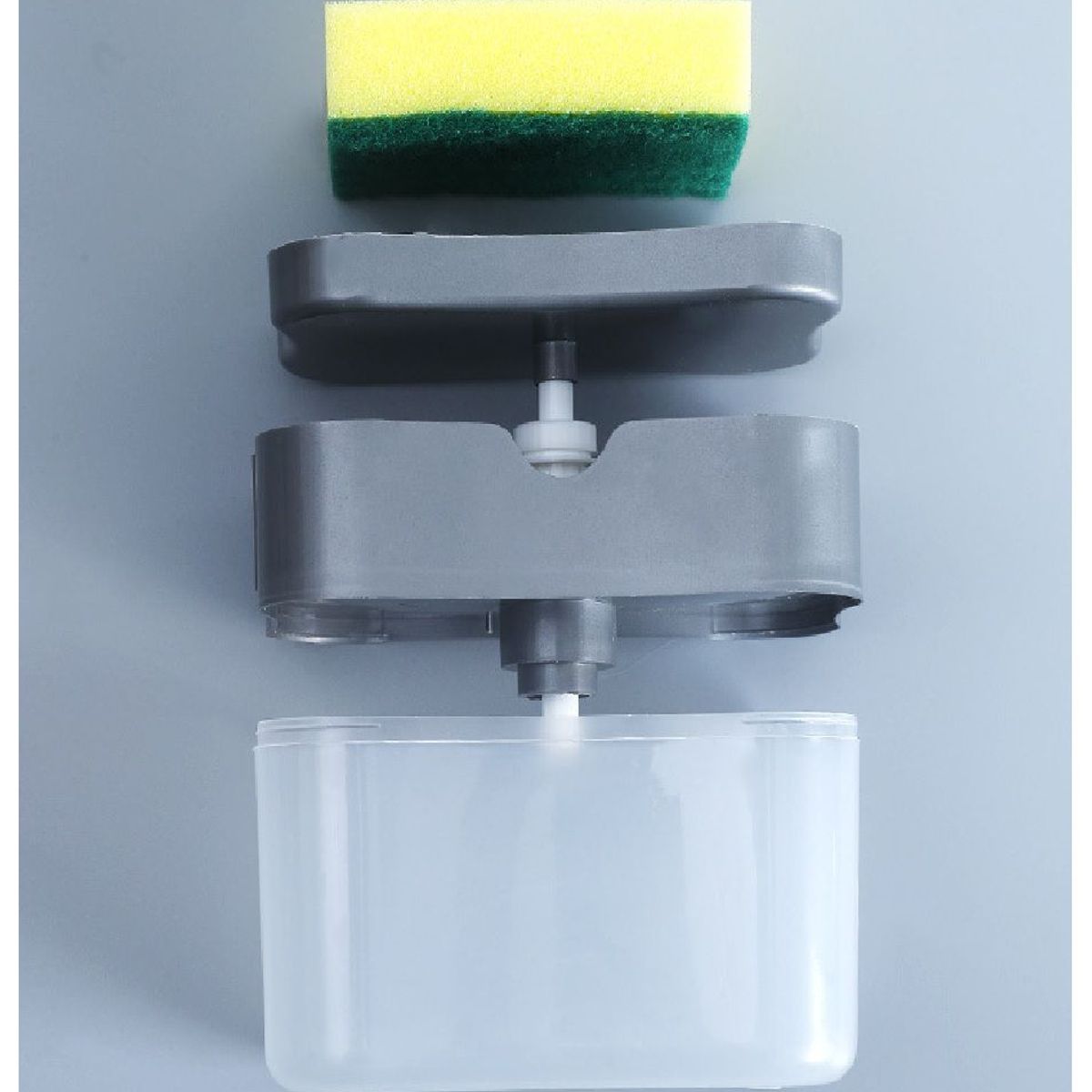 GENERICO - Dispensador Lavavajillas Jabon Liquido 2 en 1 + Esponja