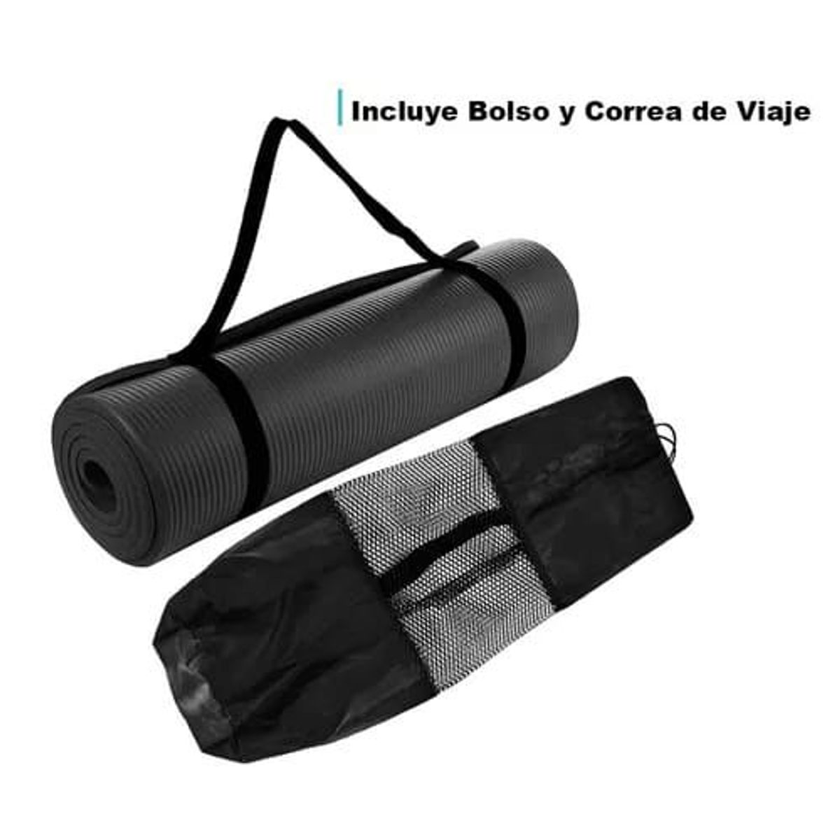GENERICO - Colchoneta Mat yoga15Mm  Sujetador y bolsa