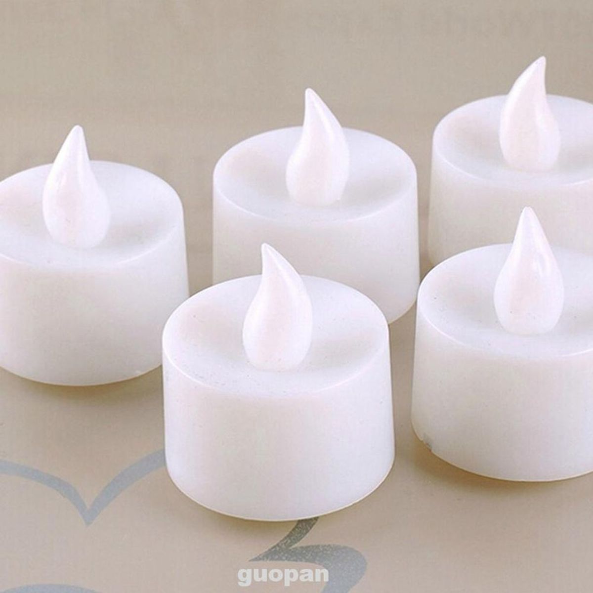 GENERICO - Velas led decorativas pack 24 unidades luz amarilla + pilas