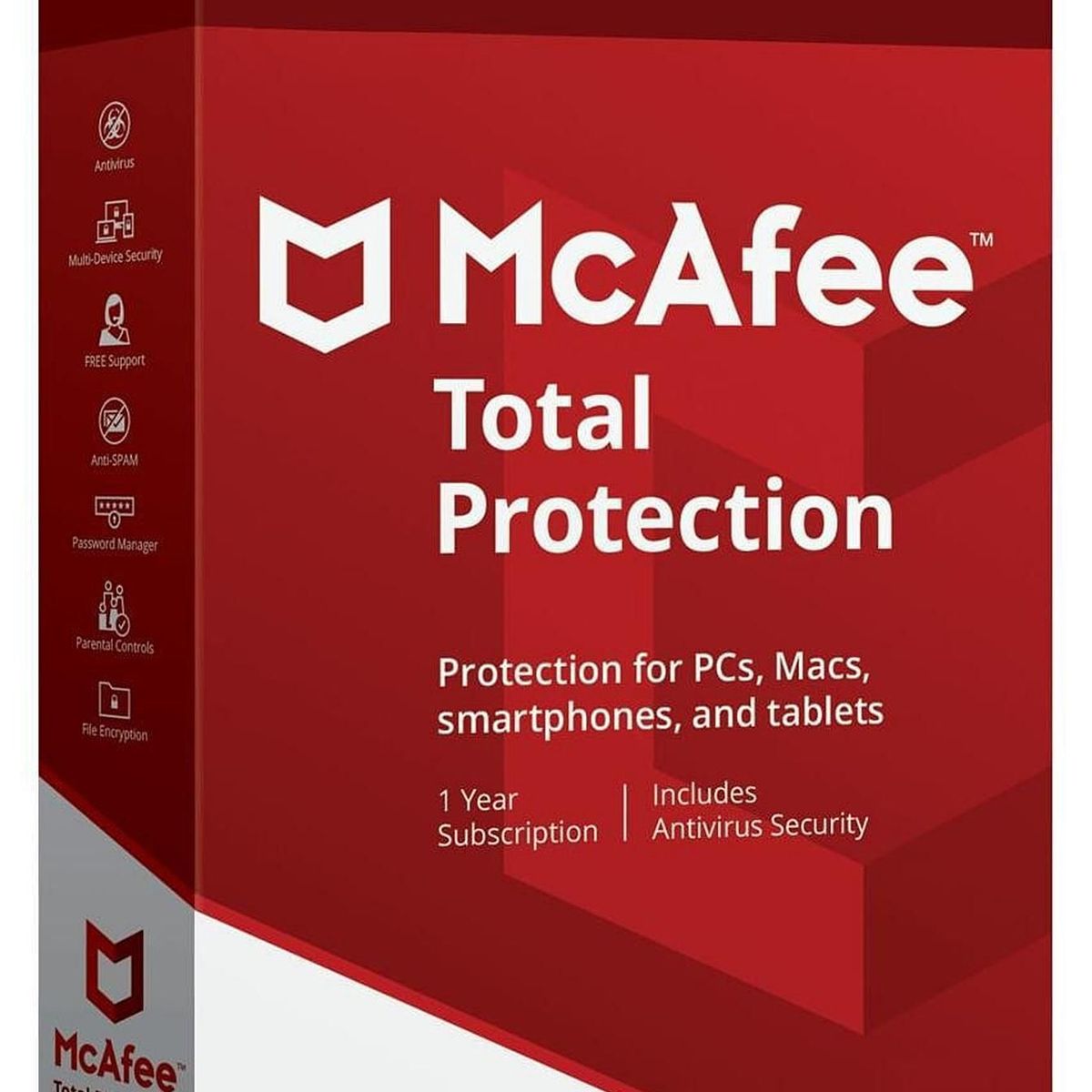 MCAFEE - Mcafee Total Protection Antivirus 3 PC