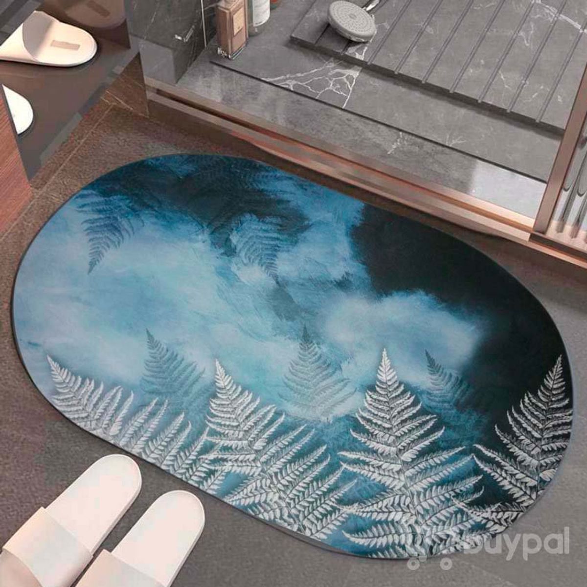 GENERICO - Tapete microfibra absorbente antideslizante baño cocina cuarto