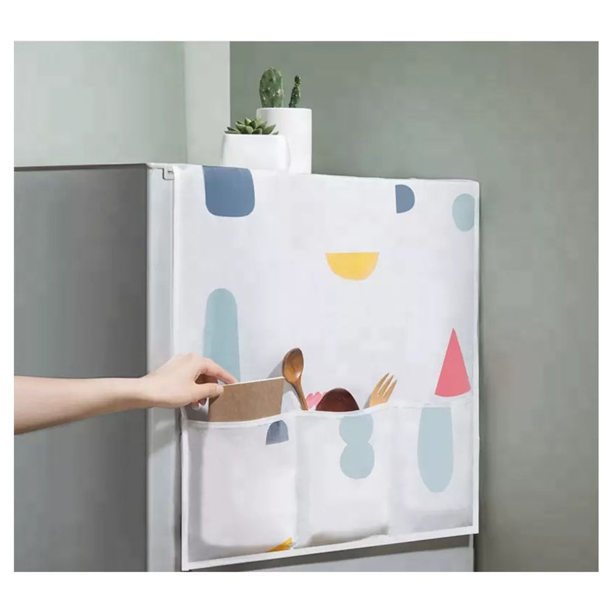 GENERICO - Protector organizador de microondas y refrigerador impermeable