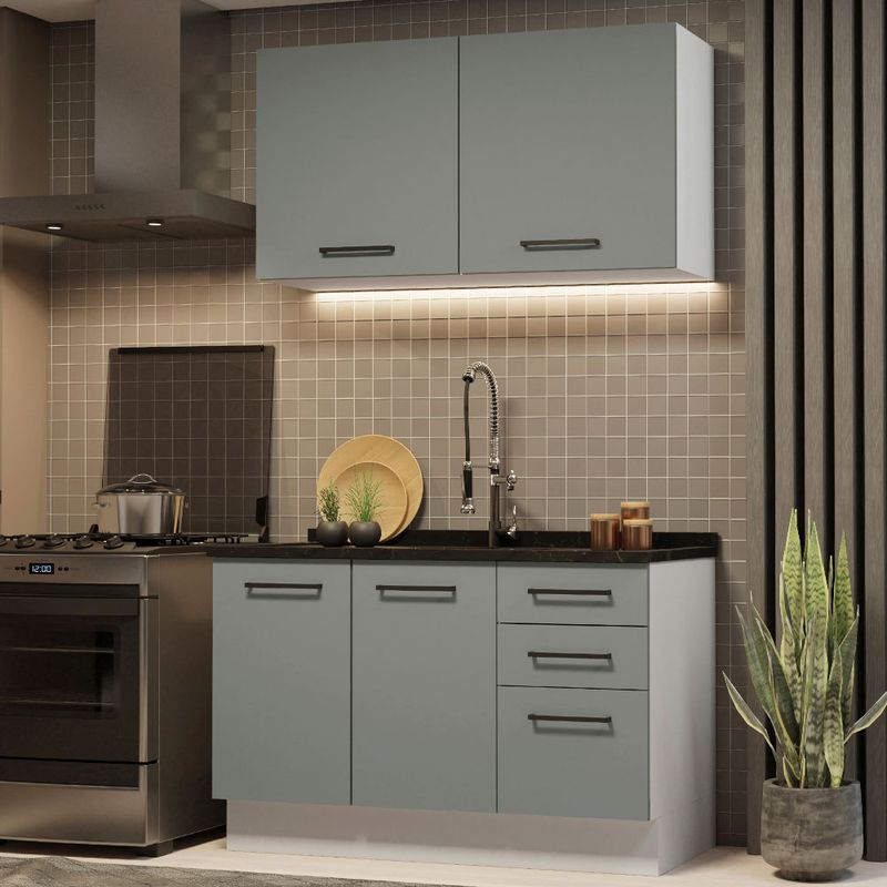 MADESA - Mueble de Cocina Integral Agata 120 cm - Con Lavadero