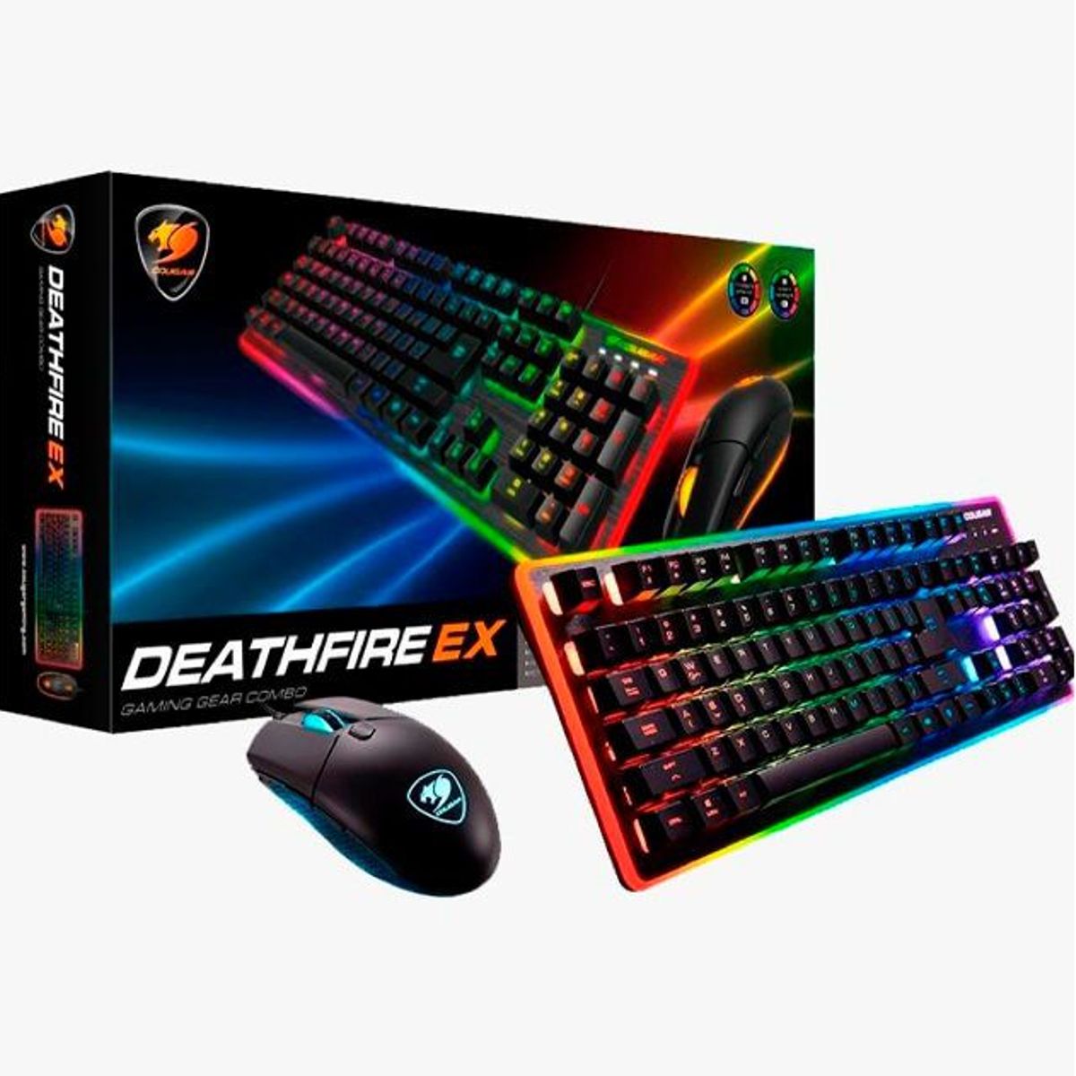 COUGAR - Kit Teclado Y Mouse Gamer Cougar Deathfire Ex, 8 Color