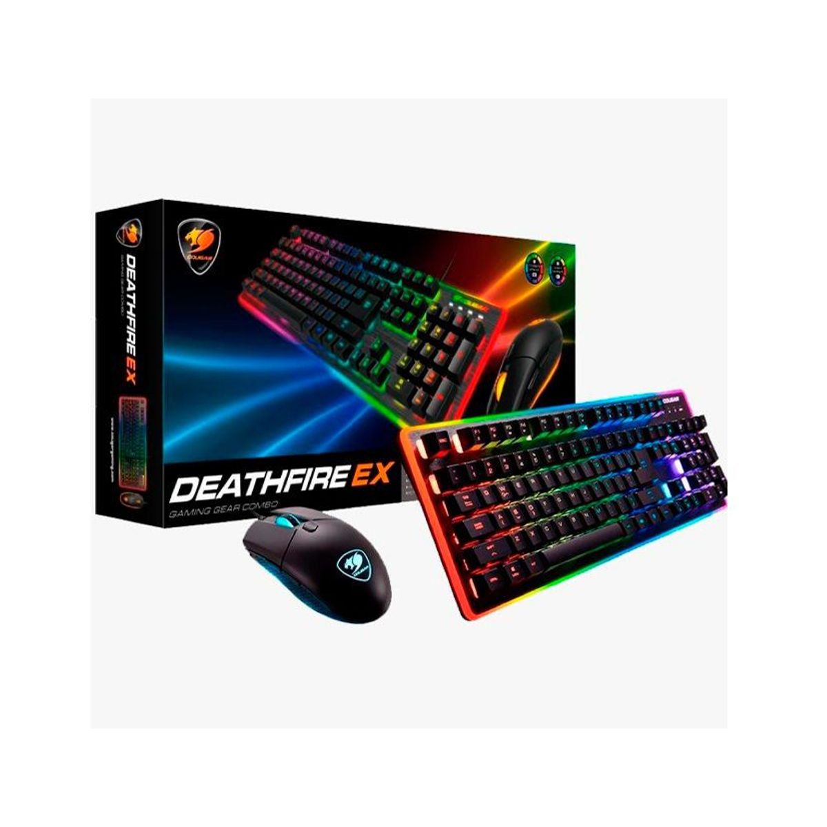 COUGAR - Kit Teclado Y Mouse Gamer Cougar Deathfire Ex, 8 Color