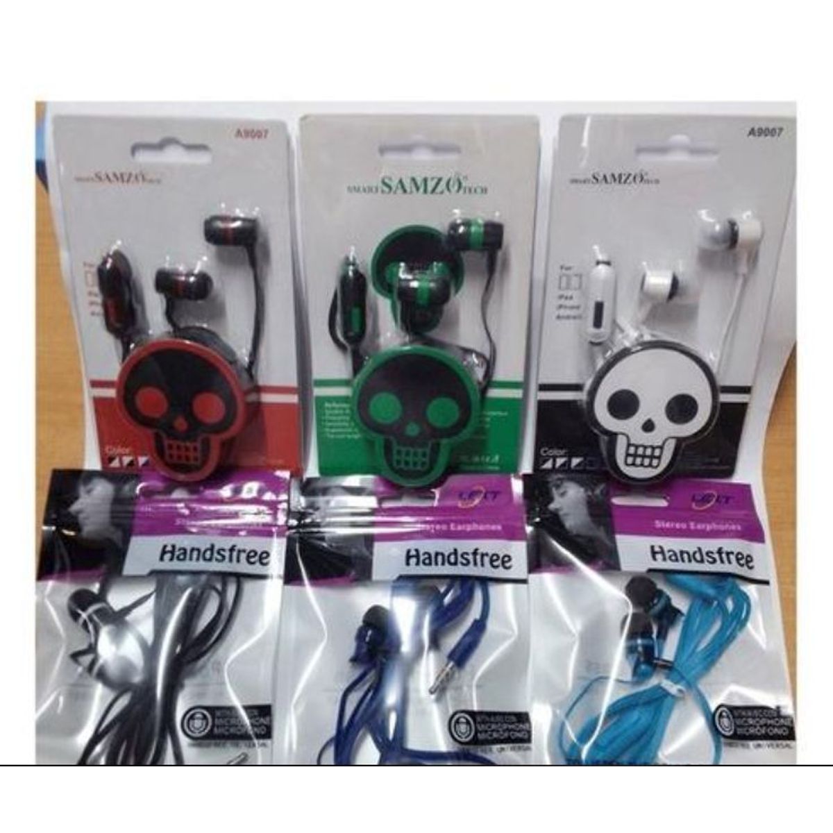 GENERICO - Audífonos hands free con micrófono