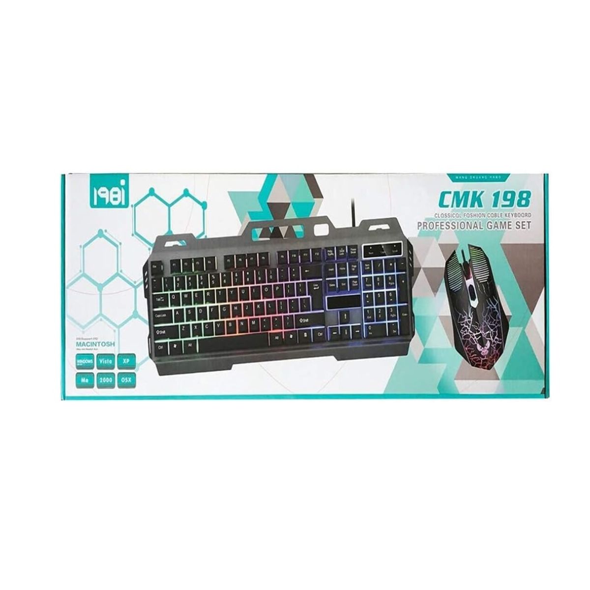 SEISA - Kit Teclado Y Mouse Gamer Alámbrico Retroiluminado