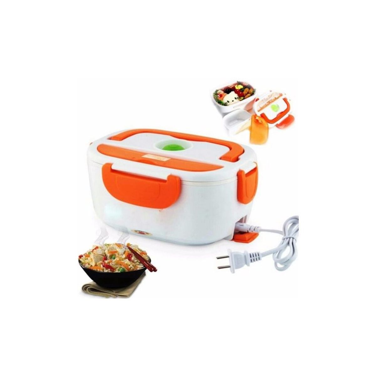 GENERICO - Lonchera taper calentador eléctrico de comida portatil
