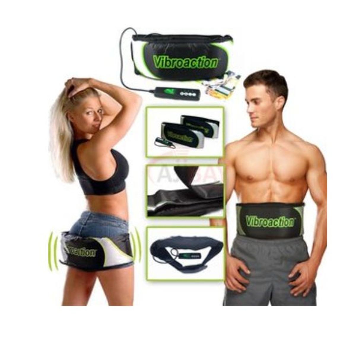 GENERICO - Cinturon vibradora electromoscular vibroaction reduce tallas