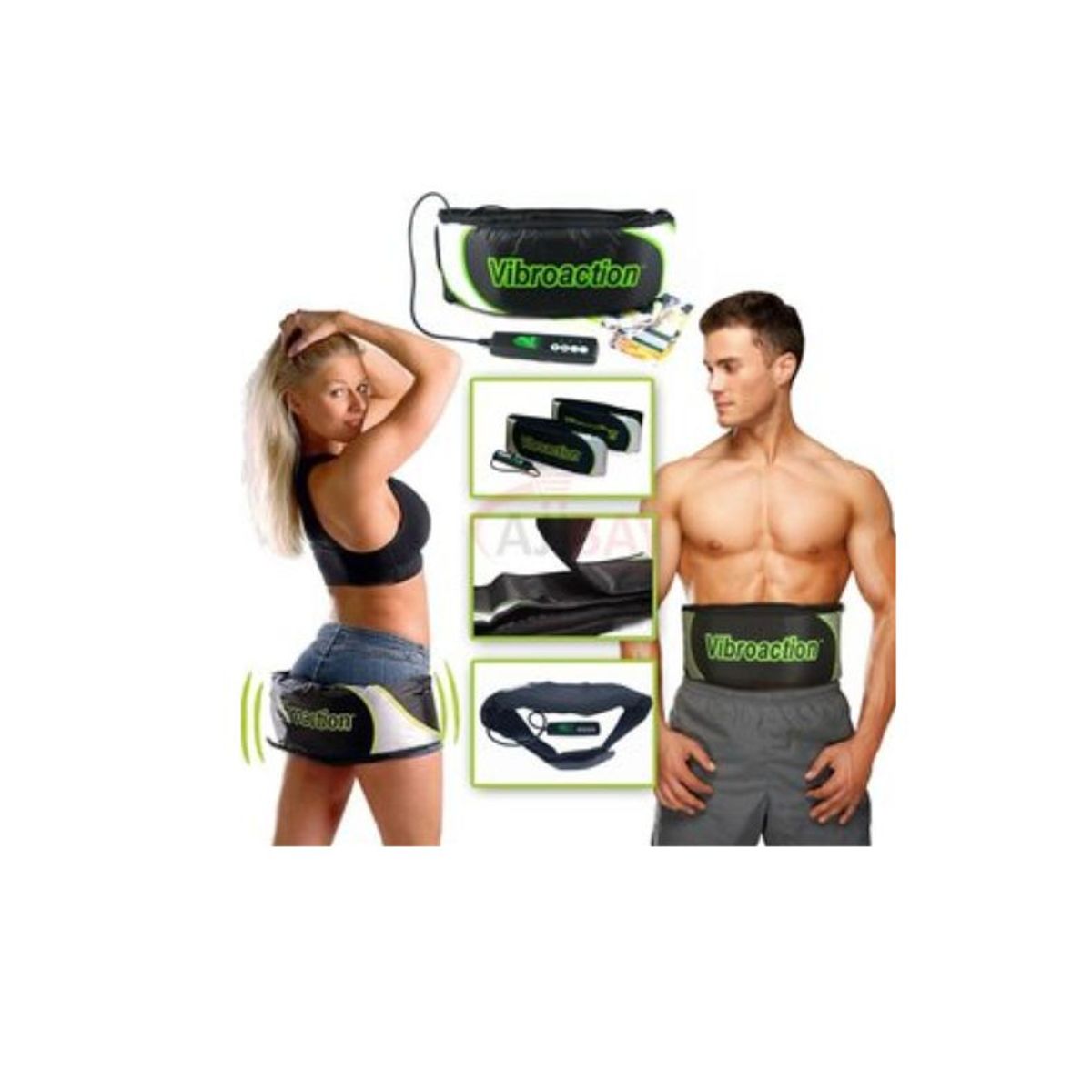 GENERICO - Cinturon vibradora electromoscular vibroaction reduce tallas