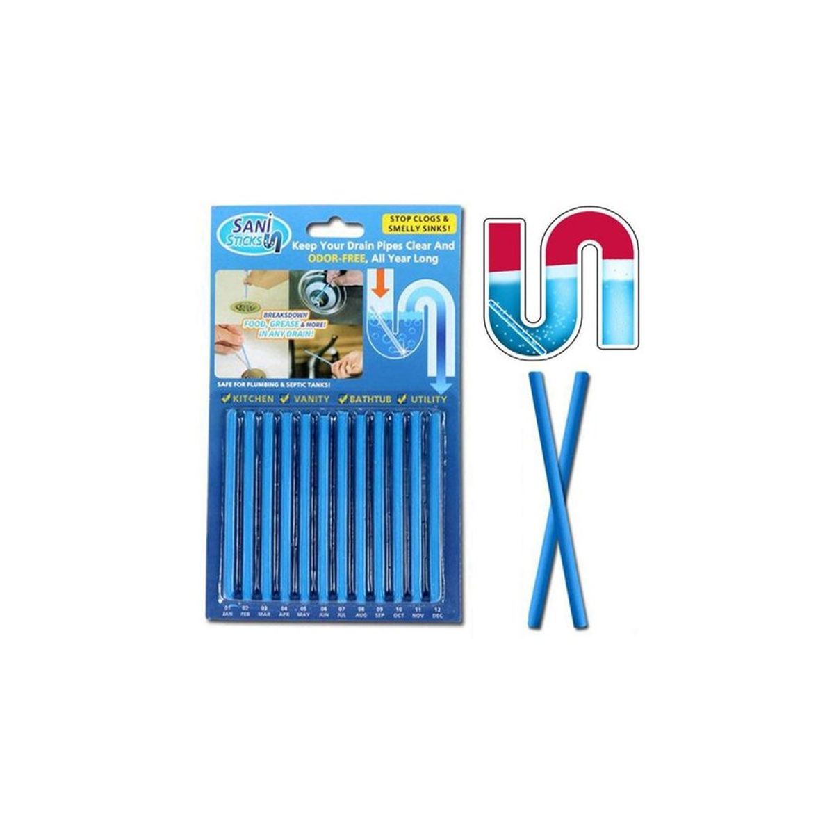 SANI - Barritas desatorador sani sticks limpia cañerias