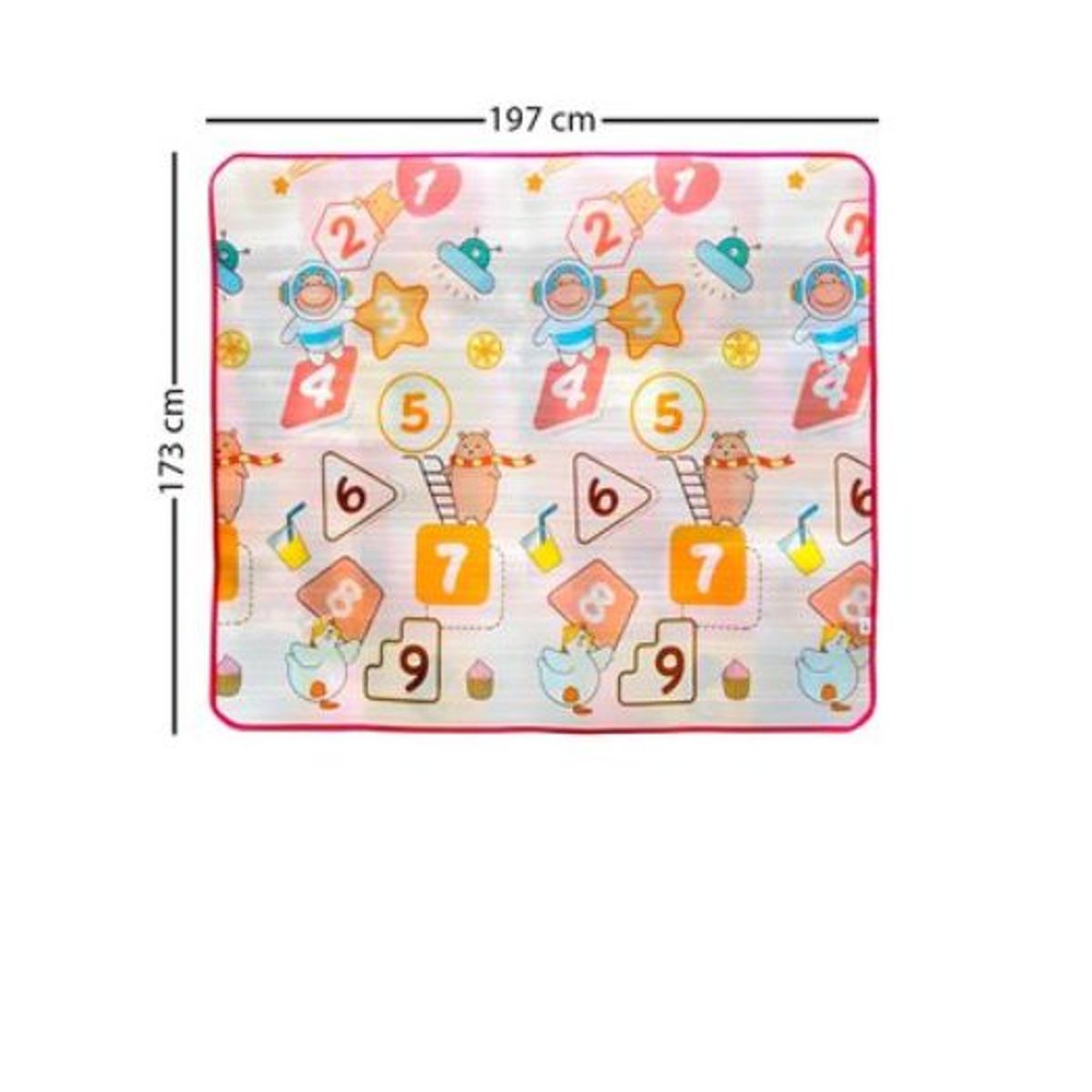 GENERICO - Piso alfombra reversible impermeable para bebés y niños 576p