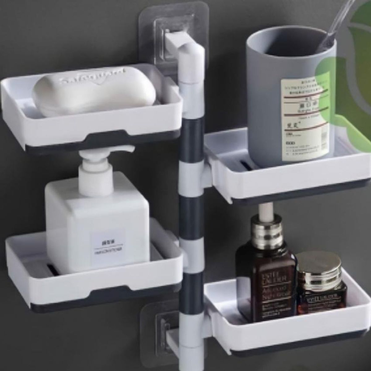 GENERICO - Estante para baño jabonera 3 niveles organizador