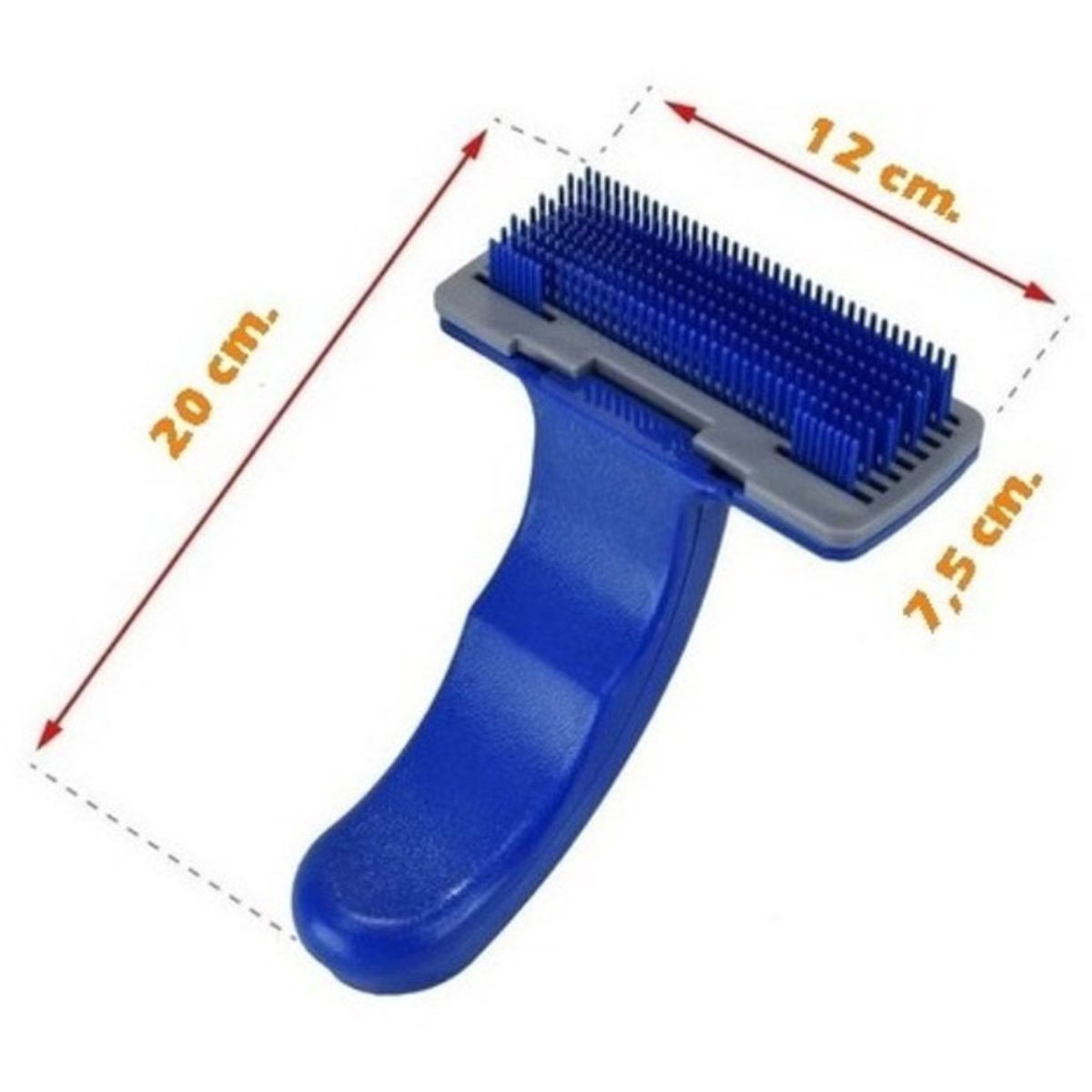 GENERICO - Cepillo quita pelos para perros y gatos profesional azul
