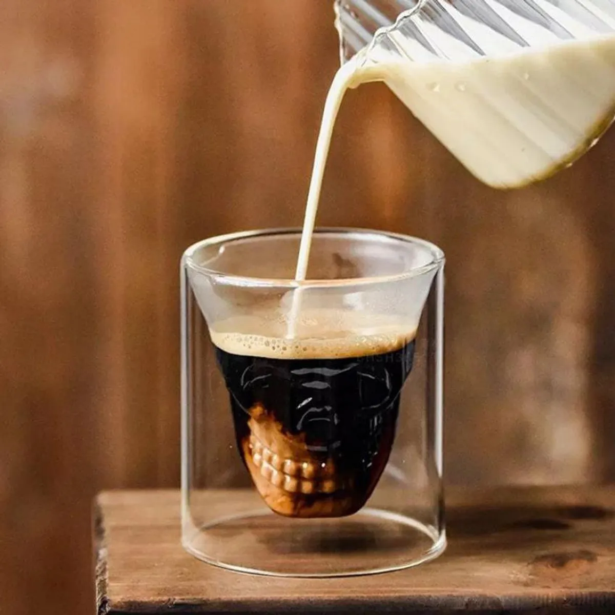 GENERICO - Vaso shot calavera de borosilicato cráneo skull de 100ml