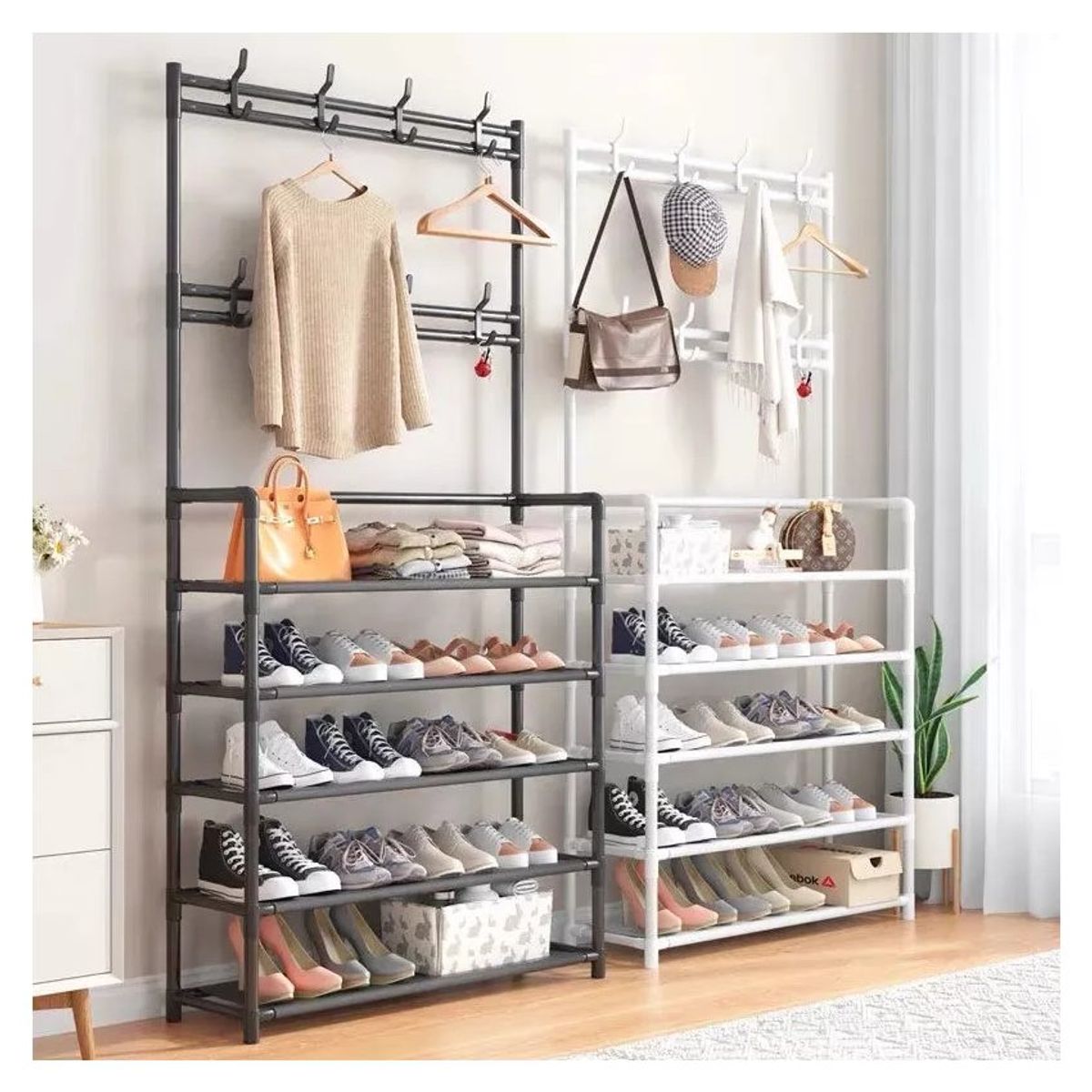 GENERICO - Zapatera organizador de ropa calzado zapatos de 4 niveles