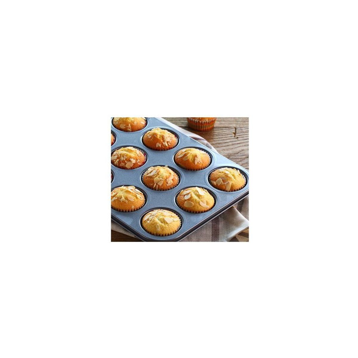 GENERICO - Molde para cupcakes o muffins teflon