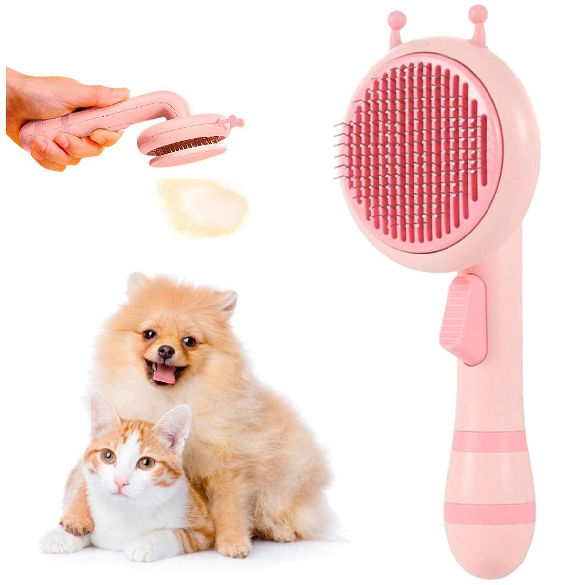 MINARI - Peine Cepillo de Mascotas Quita Pelusa Abejita RS CA10