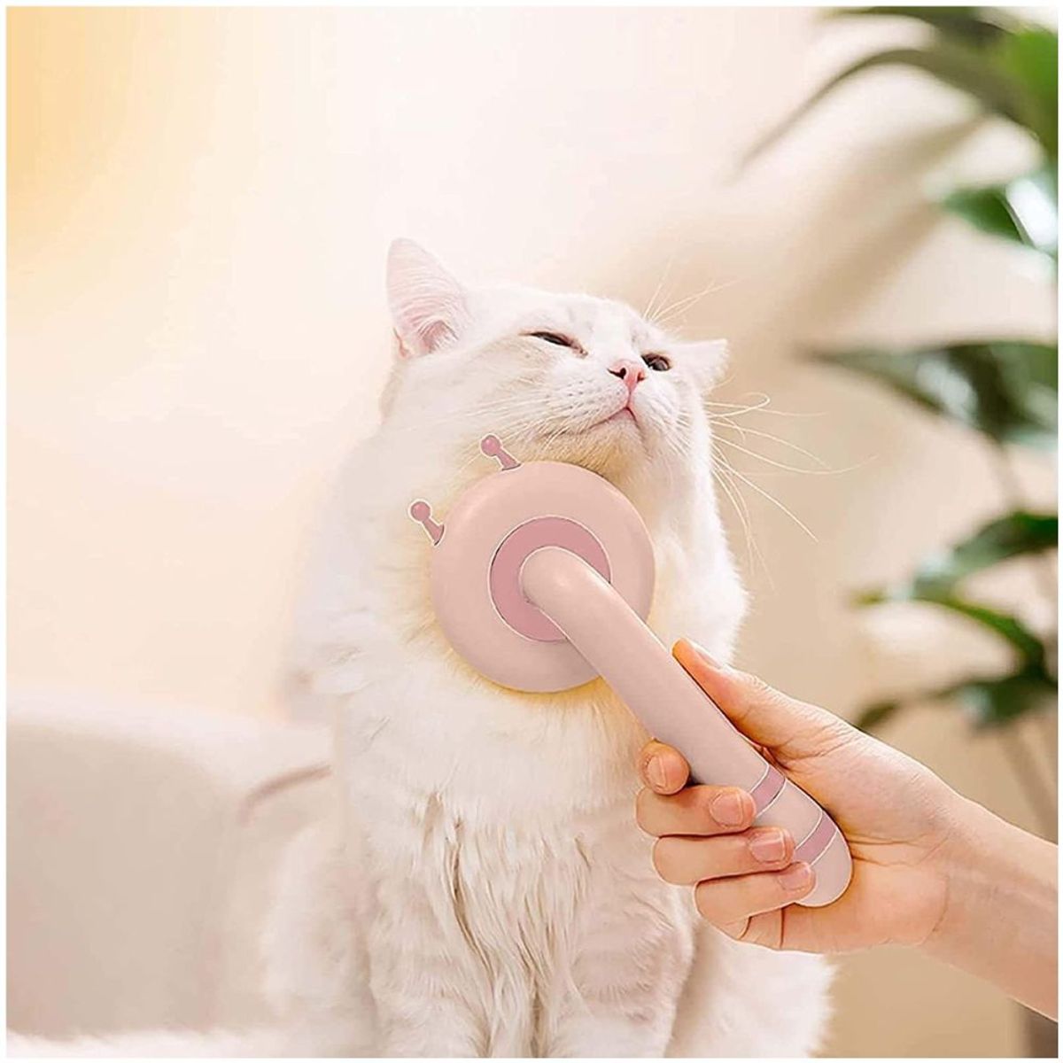 MINARI - Peine Cepillo de Mascotas Quita Pelusa Abejita RS CA10