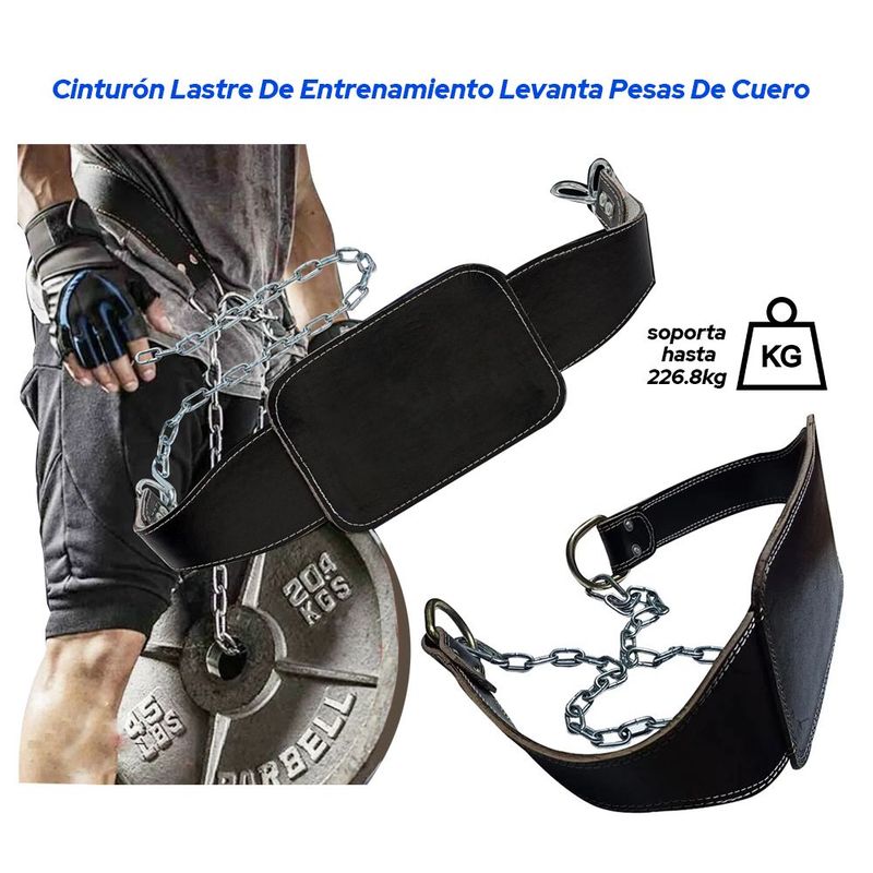 HOLGU - Cinturón Lastre De Entrenamiento Levanta Pesas De Cuero