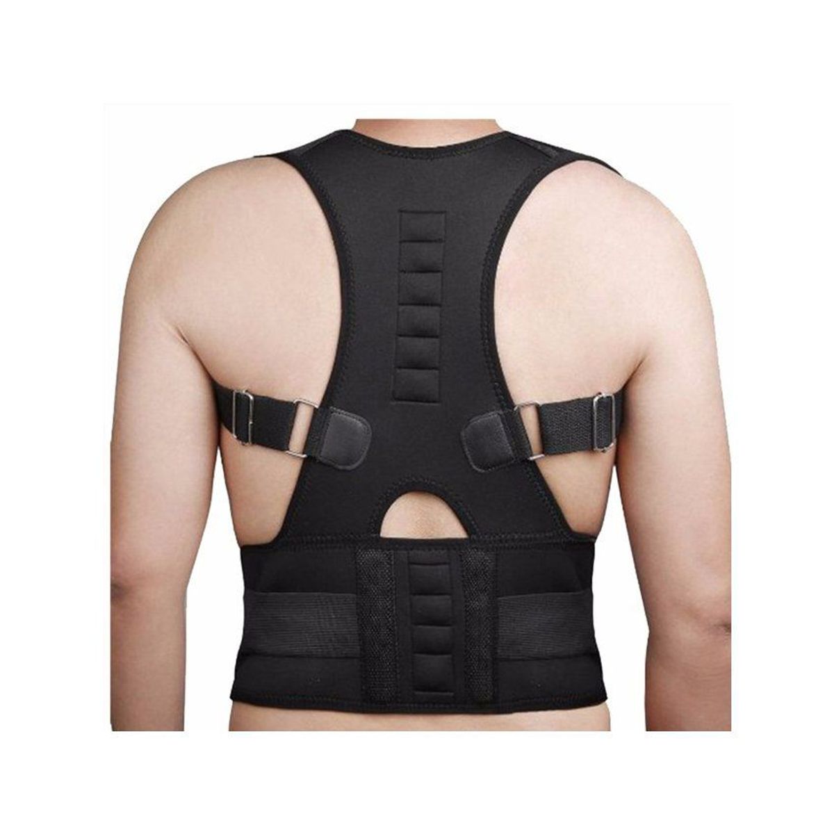HOLGU - Corrector De Postura Doble Reforzado Con Imanes - M