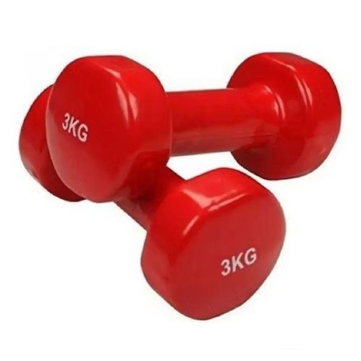 GENERICO - Mancuernas par 3 kg rojo