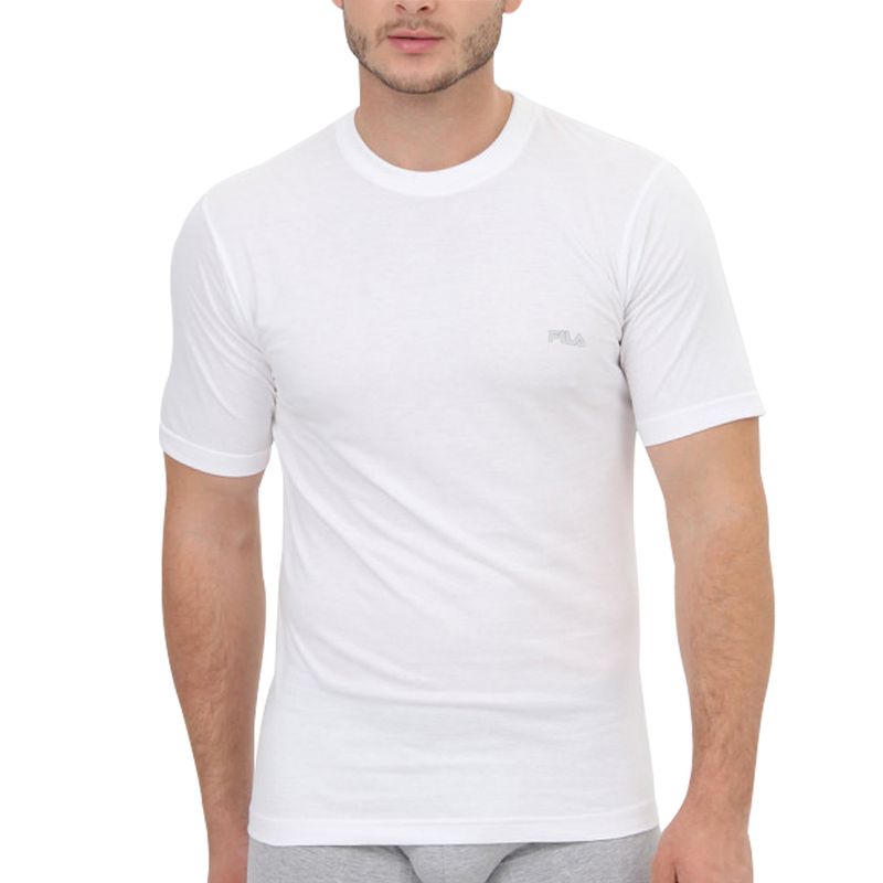 FILA - Polo Manga Corta Fila Cuello Redondo Blanco