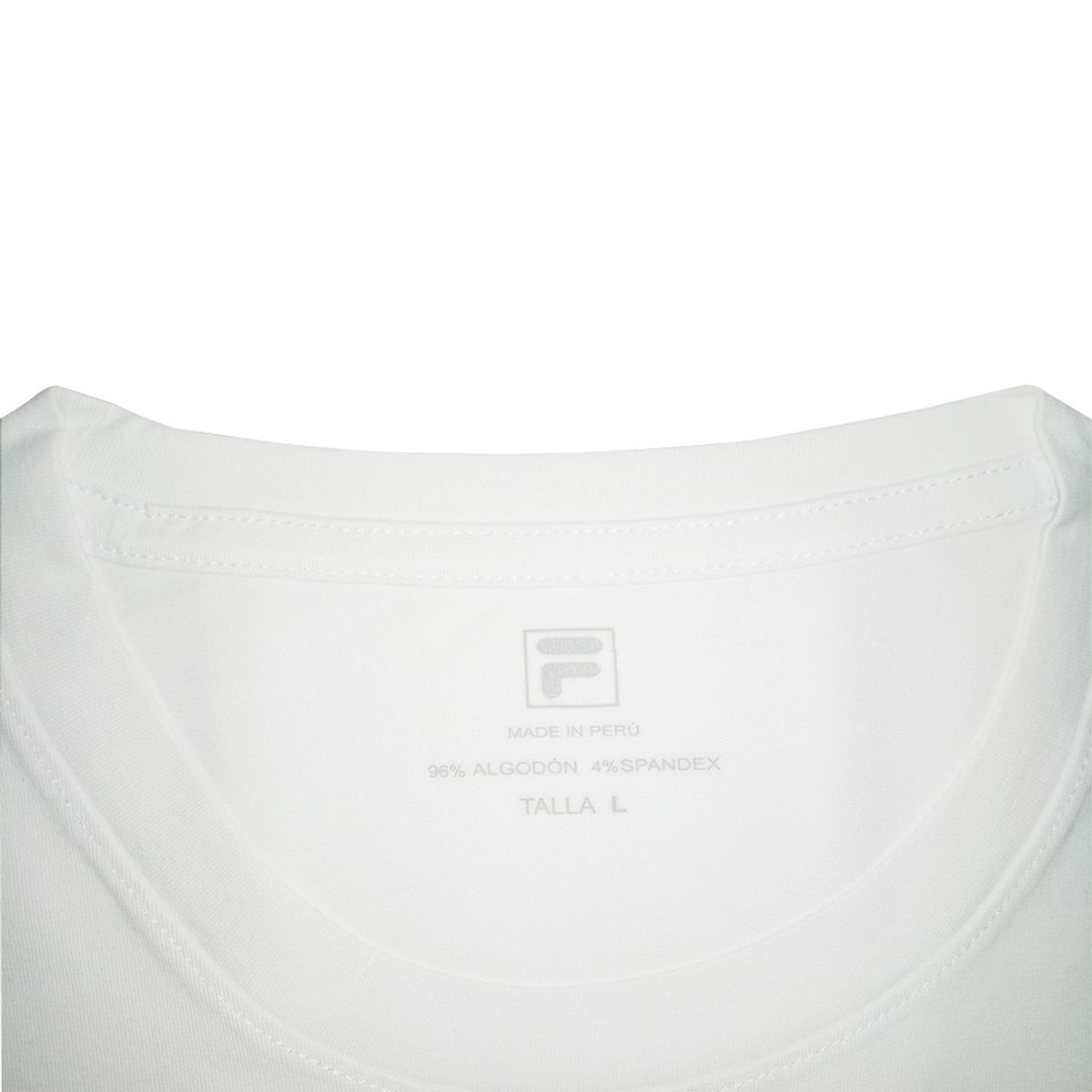 FILA - Polo Manga Corta Fila Cuello Redondo Blanco