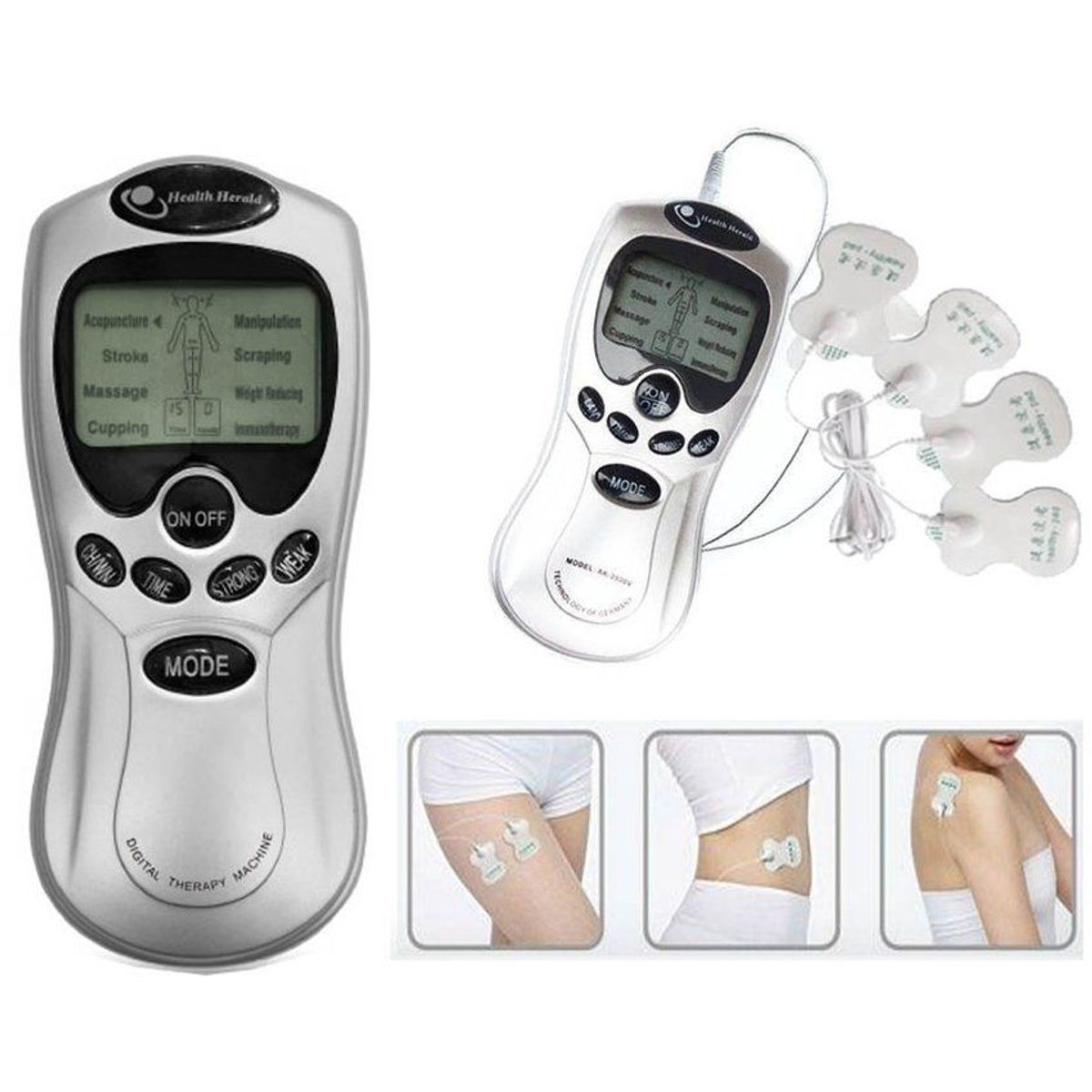 GENERICO - Electroestimulador Tens Blueidea 8 parches