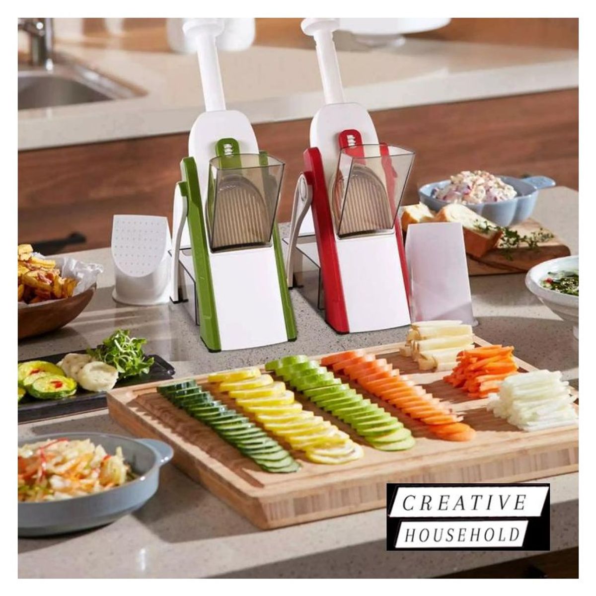 GENERICO - Cortador y revanador de verduras multifuncional