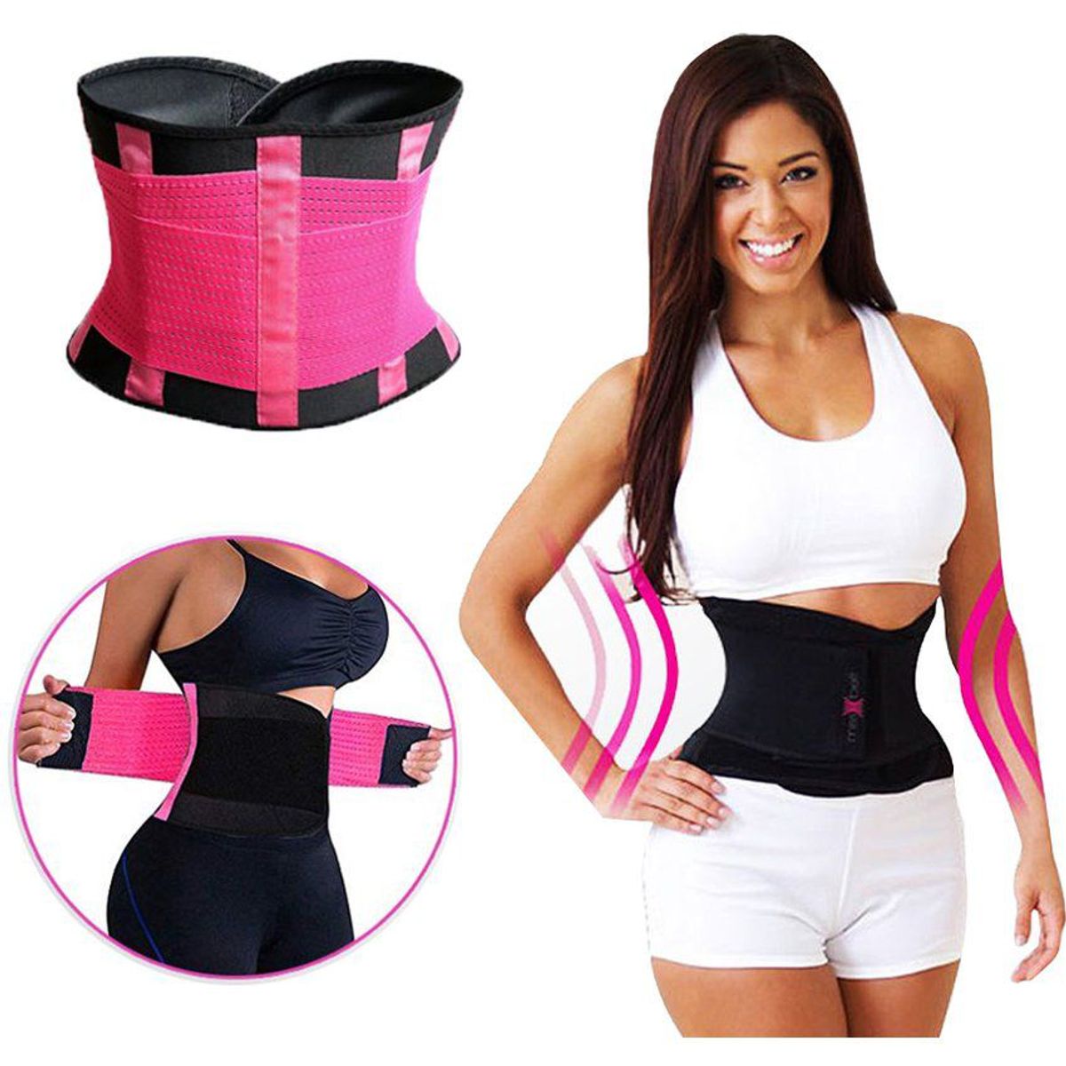 HOLGU - Faja Doble Ajuste Moldeador Reductor Soporte Cintura - M