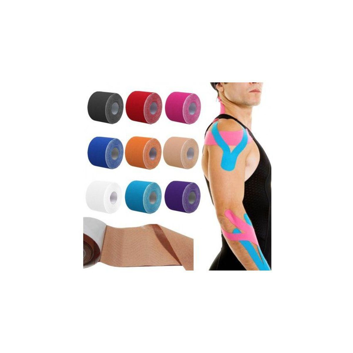 HOLGU - Cinta Kinesiologyca Neuromuscular Kinesiotape Original Venda