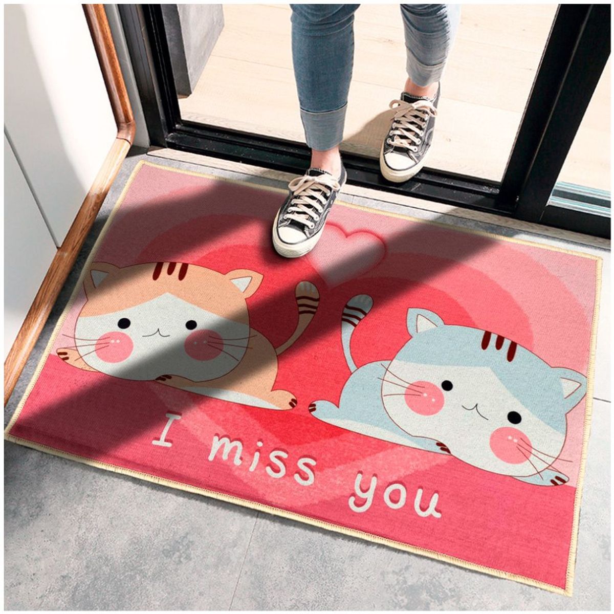 MINARI - Alfombra Tapete Antideslizante Cocina Baño I Miss You 397A