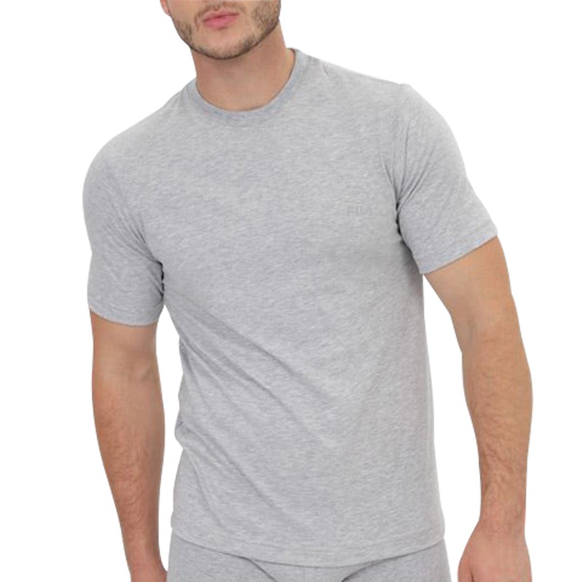 FILA - Polo Manga Corta Fila Cuello Redondo Plomo