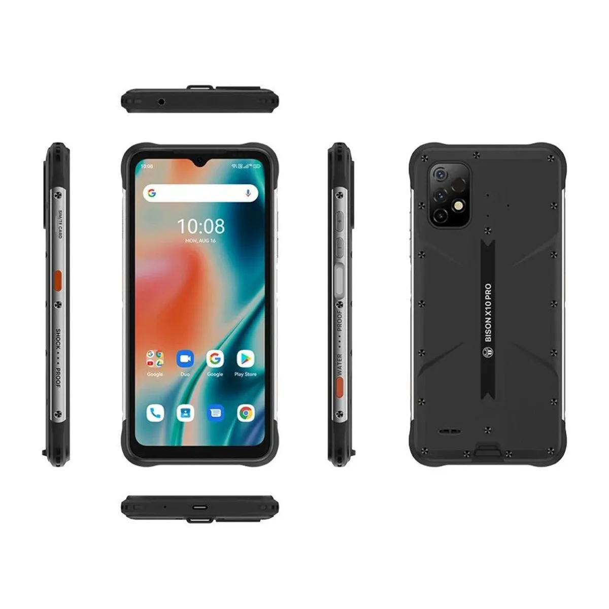 UMIDIGI - Celular Militar IP64 Umidigi Bison X10 PRO 128GB  6GB Ram