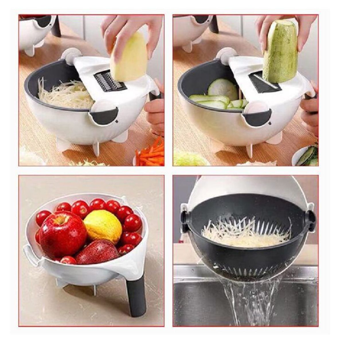 OTTOWARE - Kit Rallador y Escurridor Multiusos