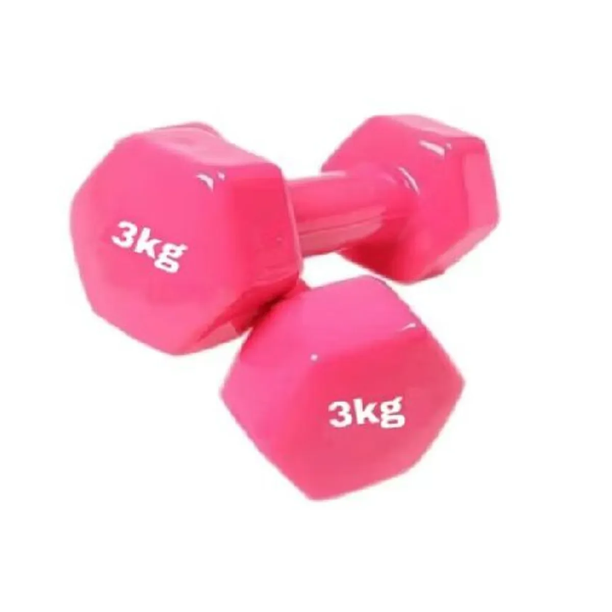 GENERICO - Mancuernas par 3 kg ROSADO