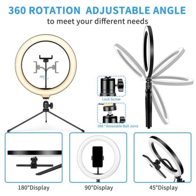OEM - Aro LED 26cm para Streamers Grabaciones en Vivo Lives
