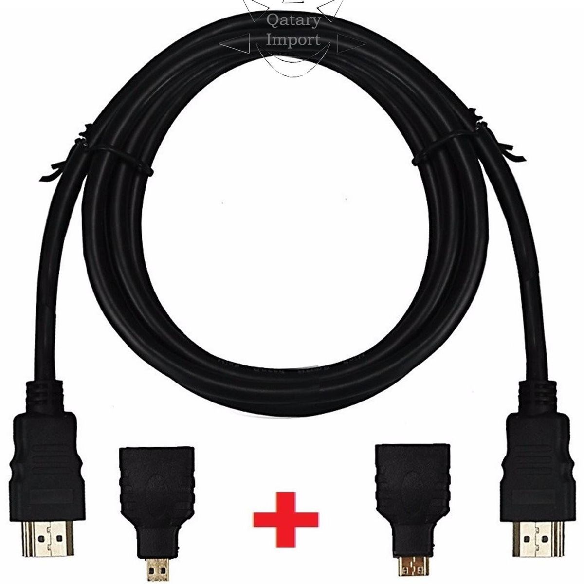 OEM - Cable HDMI - HDMI Multiple 3 en 1 + AdaptadoreS Mini, Micro HDMI
