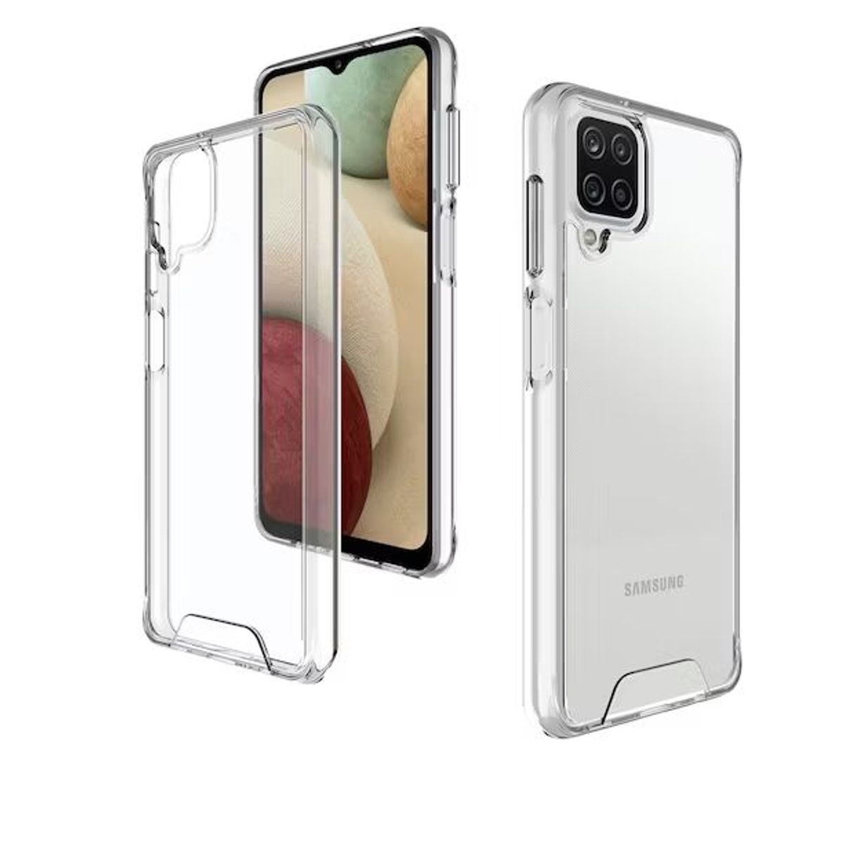 GENERICO - Case Space Funda SAMSUNG  A12 -Transparente